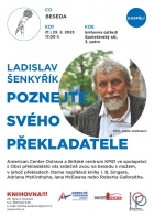Poznejte svého překladatele: Ladislav Šenkyřík v Ostravě